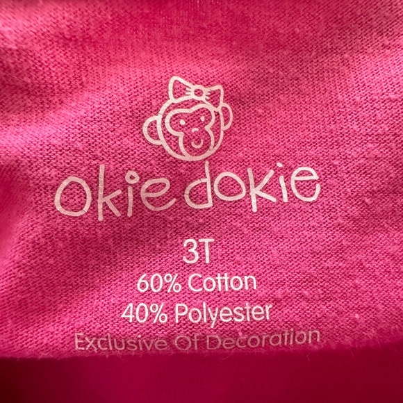 🐶  Gymboree and Okie Dokie girls 3T tee shirt bundle pink dog adorbs long sleeve - Picture 6 of 10